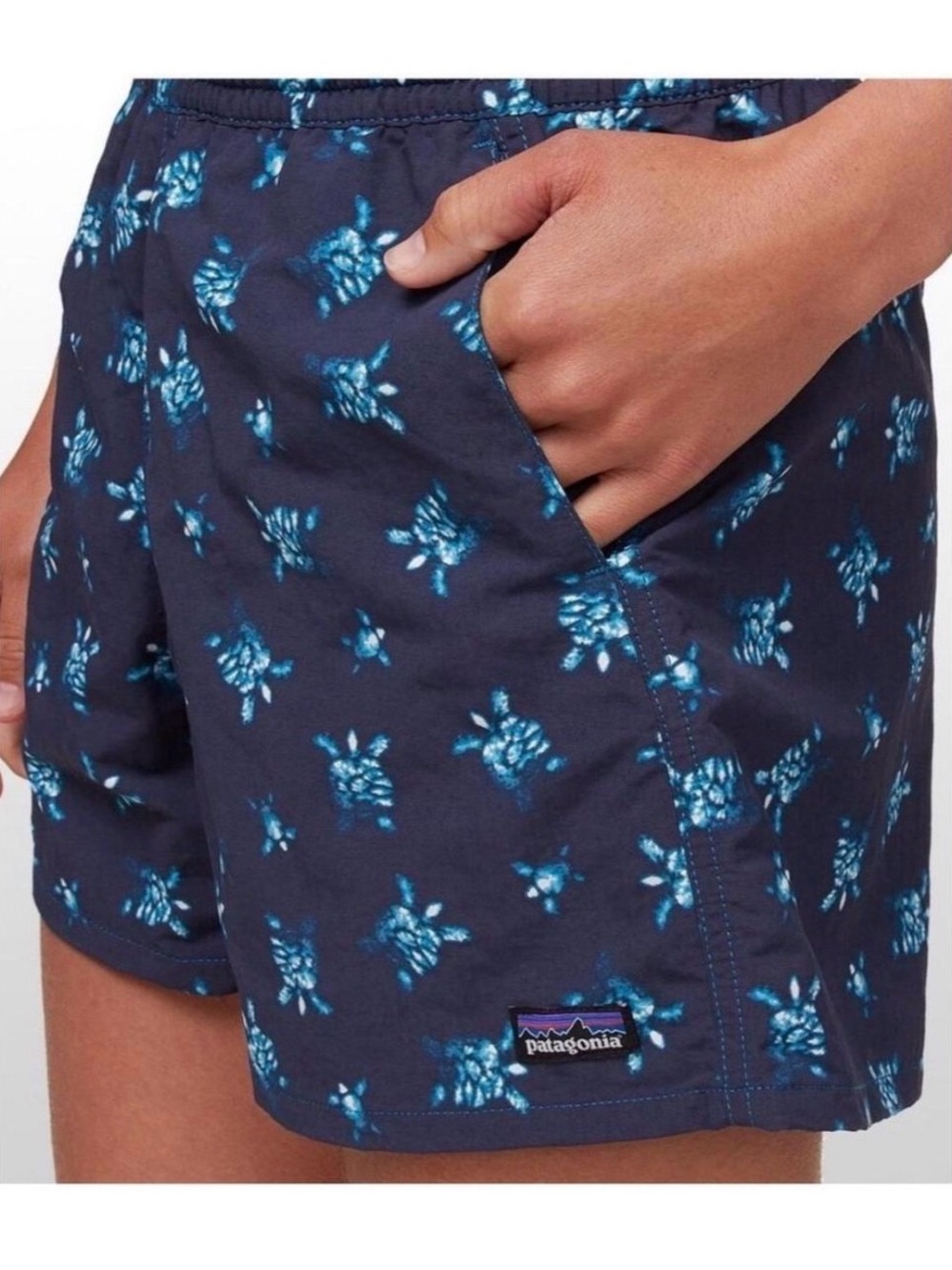 NWT Patagonia Women’s Baggies Shorts 5” Quick Dry Sea Turtle Size M